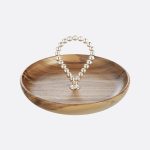 PERLES Silver-Plated and Walnut Bowl - 17 cm