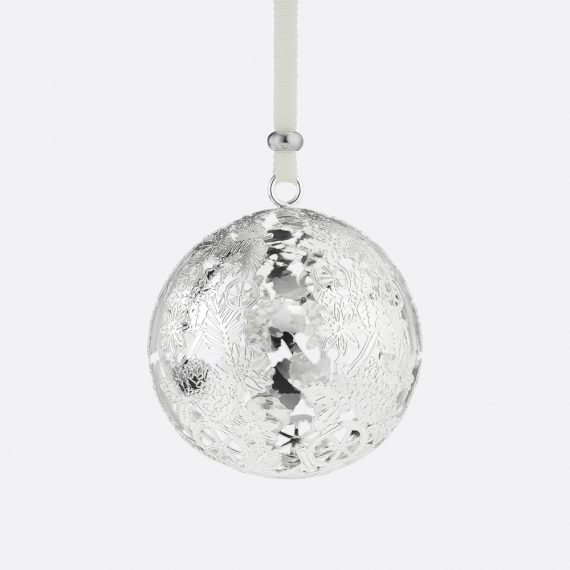 BOUQUET GIVRÉ Silver-Plated Christmas Ornament 2026 Edition