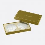 BOUQUET GIVRÉ Set of 2 Stainless Steel Glass Coasters