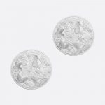 BOUQUET GIVRÉ Set of 2 Stainless Steel Glass Coasters