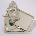 CARROUSEL 24-Piece Silver-Plated Flatware Set with Free Storage Box