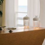 FOLIA White Wood Portable Lamp