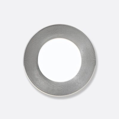 MAILLE PLATINE Full rim plate 21 cm