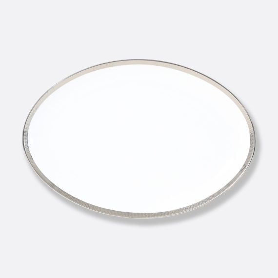 MAILLE PLATINE Oval platter 33 cm