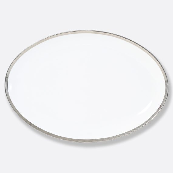 MAILLE PLATINE Oval platter 38 cm
