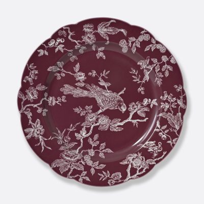 ALBERTINE FOND COULEUR Service plate 29,5 cm colored background