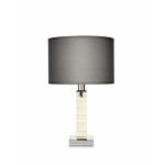 ADIANTE FLANNEL-GREY LAMPSHADE TABLE LAMP