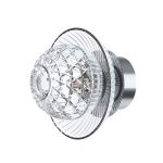 ROYAL STAINLESS STEEL FINISH CLEAR CUP IP44 SCONCE
