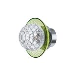 ROYAL CHARTREUSE-GREEN CUP STAINLESS STEEL FINISH IP44 SCONCE