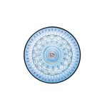 ROYAL SKY-BLUE CUP STAINLESS STEEL FINISH IP44 SCONCE