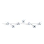 FOLIA 7-LIGHT LINEAR UNIT CLEAR WOOD SCONCE