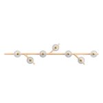 FOLIA 7-LIGHT LINEAR UNIT CLEAR WOOD SCONCE