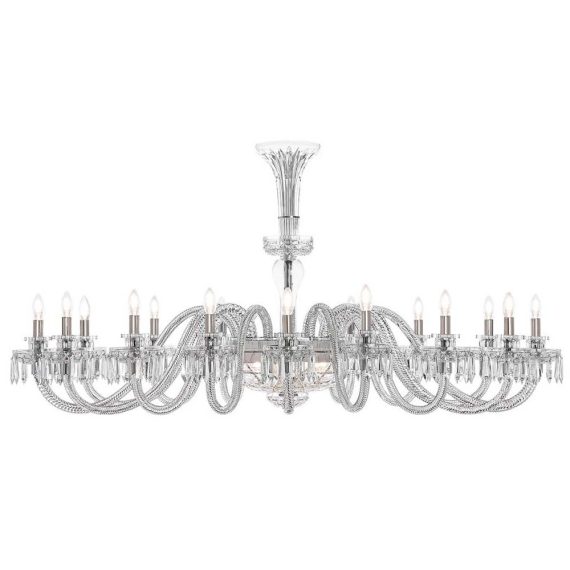 ROYAL 16-LIGHT OVAL CHANDELIER LIGHTED BOWL