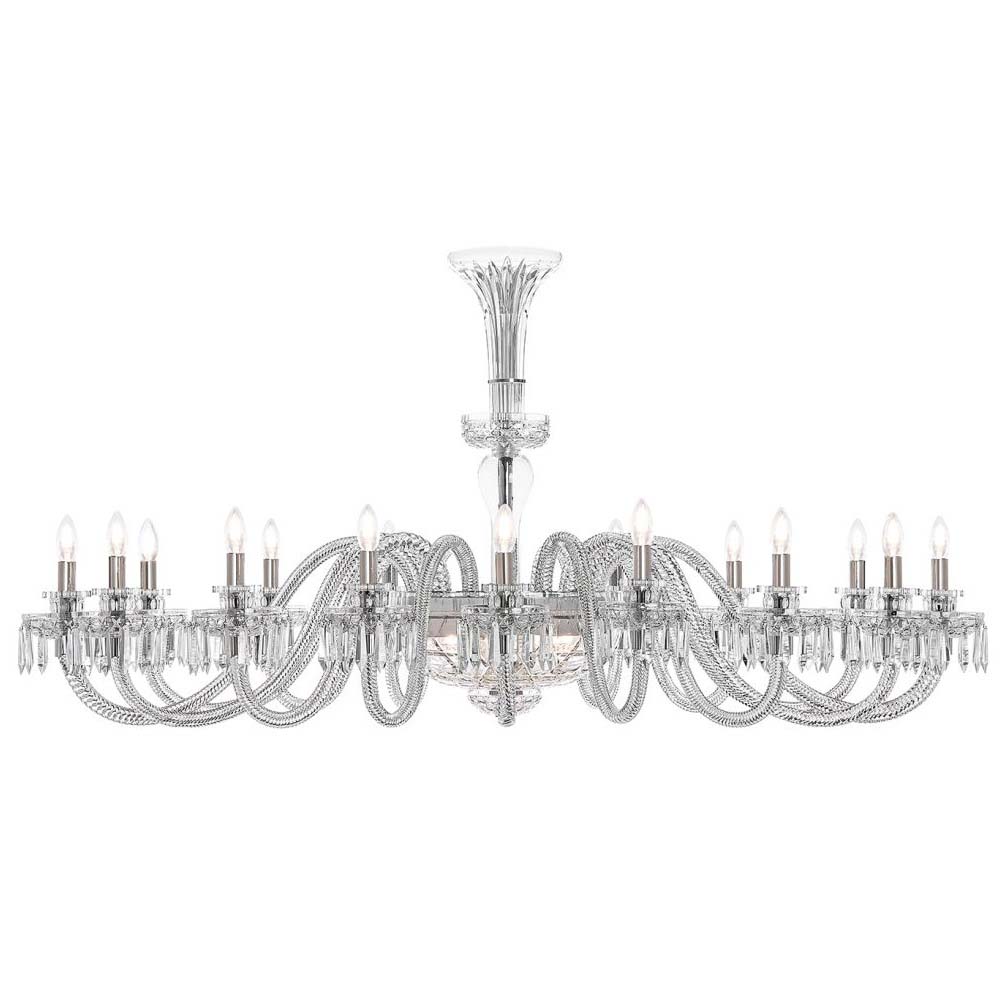 ROYAL 16-LIGHT OVAL CHANDELIER LIGHTED BOWL