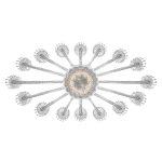 ROYAL 16-LIGHT OVAL CHANDELIER LIGHTED BOWL