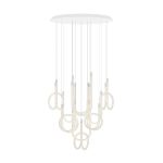 TORSADE 10-LIGHTS LONG CHANDELIER