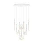 TORSADE 10-LIGHTS LONG CHANDELIER