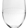 PERLES Set of 2 Lead-Free Crystal Stemmed Water Glasses
