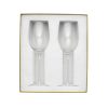 PERLES Set of 2 Lead-Free Crystal Stemmed Water Glasses