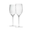 PERLES Set of 2 Lead-Free Crystal Red Wine Glasses