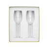 PERLES Set of 2 Lead-Free Crystal Red Wine Glasses