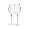 PERLES Set of 2 Lead-Free Crystal White Wine Glasses