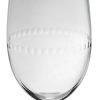PERLES Set of 2 Lead-Free Crystal White Wine Glasses