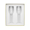 PERLES Set of 2 Lead-Free Crystal White Wine Glasses