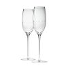 PERLES Set of 2 Lead-Free Crystal Champagne Flutes