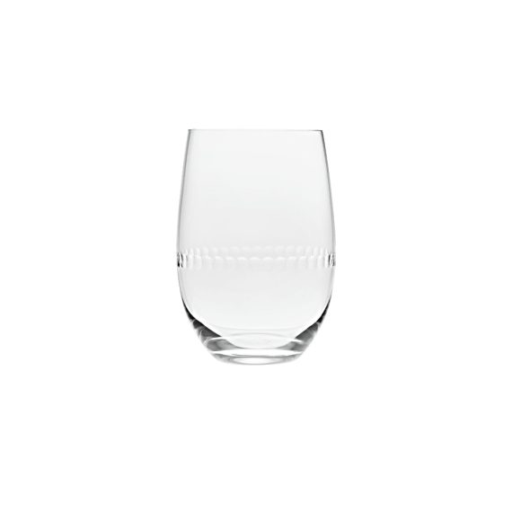 PERLES Set of 2 Lead-Free Crystal Water Goblets